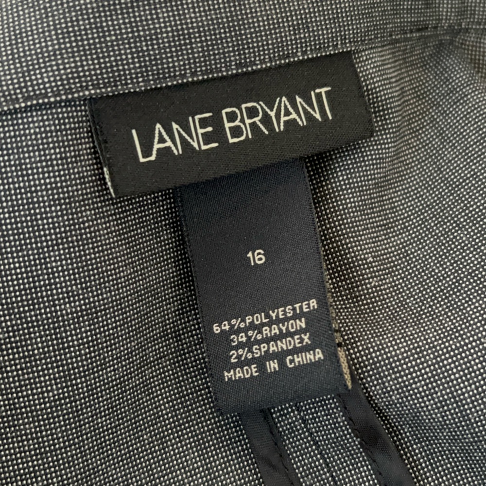 Lane Bryant Gray Ruffle Blazer - Picture 5 of 8